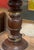 Pair of Mid Century Wood and Brass Lamps For Sale - Image 4 of 5