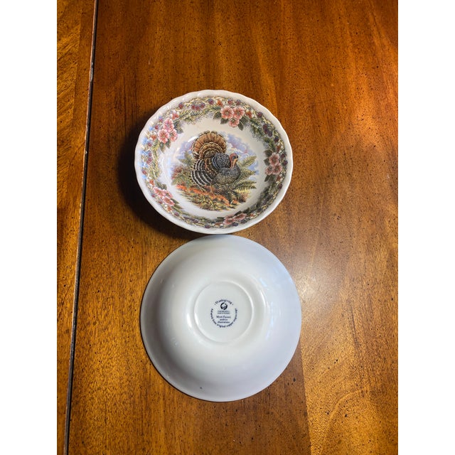 1980s 2 Churchill Thanksgiving 6 3/8” Bowls For Sale In Boston - Image 6 of 11