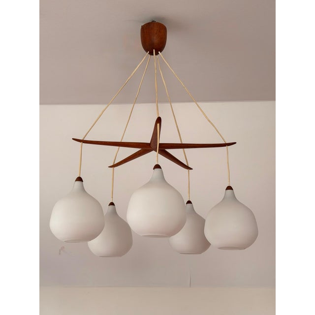 Model 511 Starfish Chandelier by Uno and Östen Kristiansson for Luxus Vittsjö, 1960s For Sale - Image 6 of 18