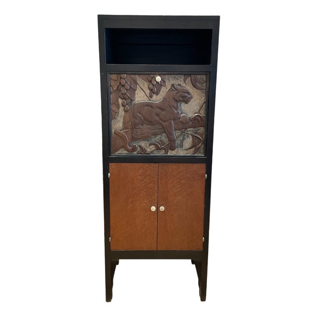Blackened Wood Cabinet by Georges Henri Laurent, 1880s For Sale