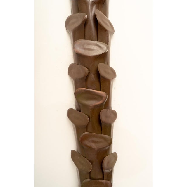 Boho Chic 1970s Custom Palm Tree Form Wall Torcheres 9 Ft High - a Pair For Sale - Image 3 of 12