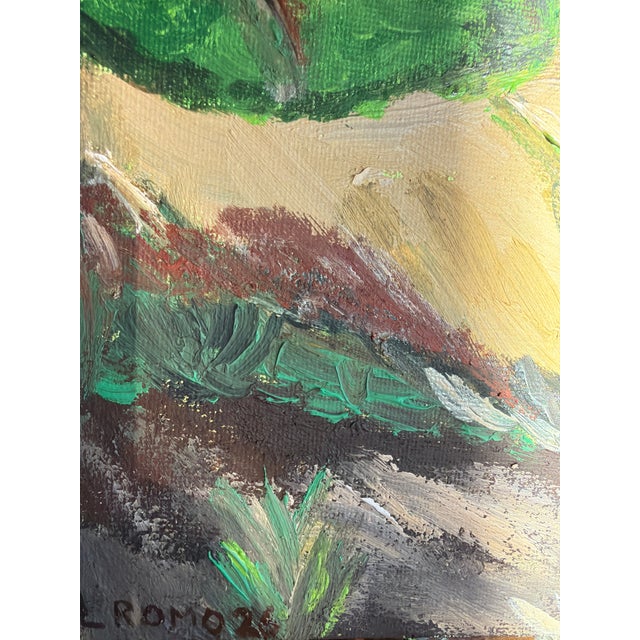 Impressionist 2026 Original Landscape Painting in Acrylic and Oil by L. Romo — 9 × 12 Inches For Sale - Image 3 of 5