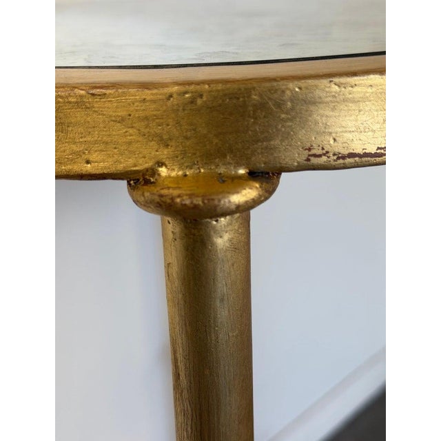 Melissa Levinson Italian Neoclassical Gilt Gueridon Side Table by Miamar Home For Sale - Image 4 of 10