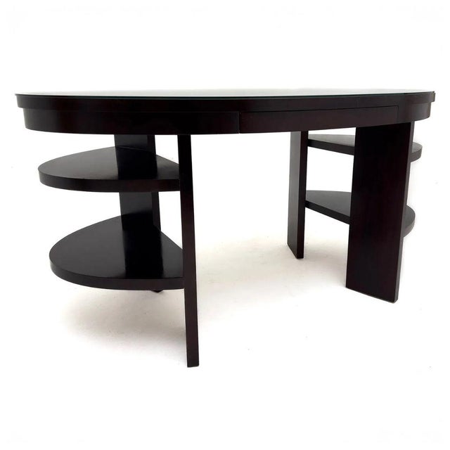 Designed by acclaimed American designer Thomas O'Brien for Hickory Chair, this refined writing desk exemplifies tailored...