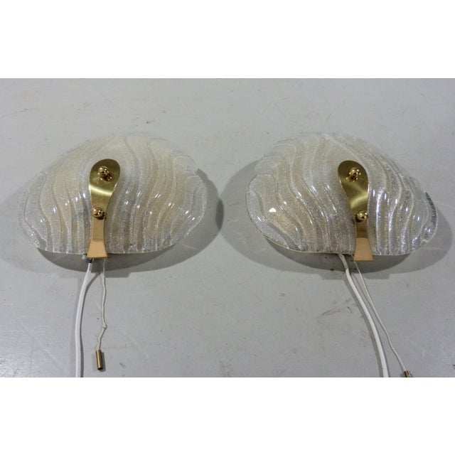 1960s Murano Glass Wall Lamps from Hillebrand, 1960s, Set of 2 For Sale - Image 5 of 18