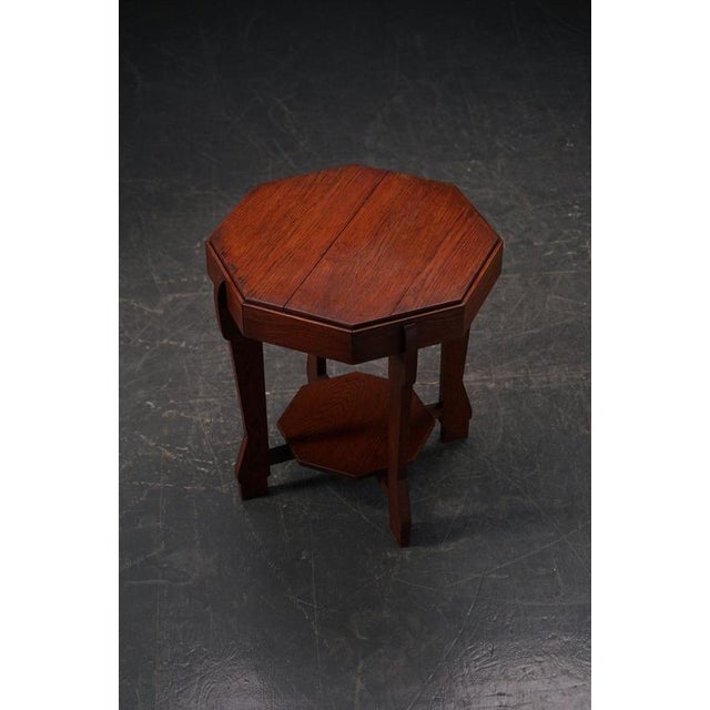 Amsterdamse School Side Table, 1930s For Sale - Image 3 of 14