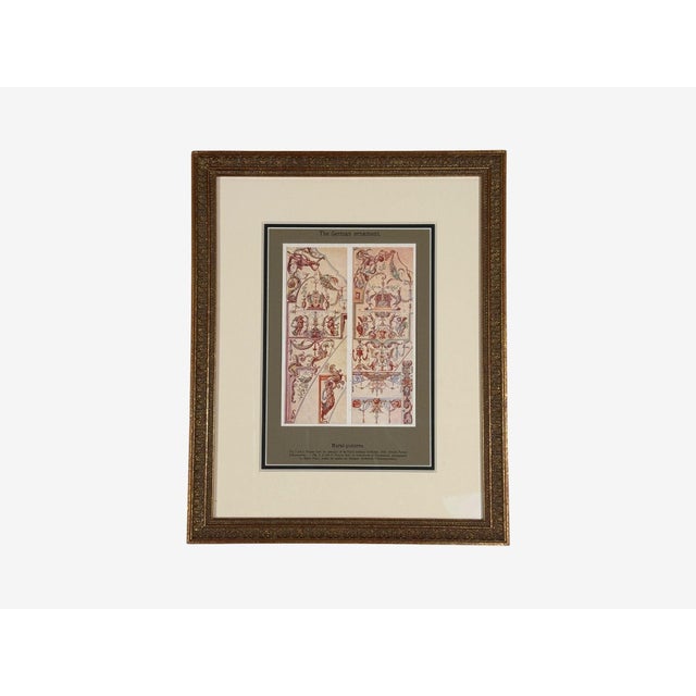 Antique Renaissance, Six Framed Antique Ornament Prints, 20th C. For Sale - Image 12 of 16