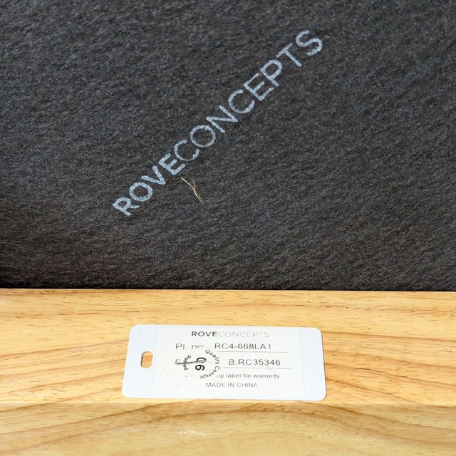 Blue Rove Concepts Noah Blue Velvet Sectional Sofa With Light Wood Base For Sale - Image 8 of 10