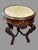 Antique Victorian Oval Inset Walnut Marble Top Parlor Center Table Stand For Sale - Image 10 of 12