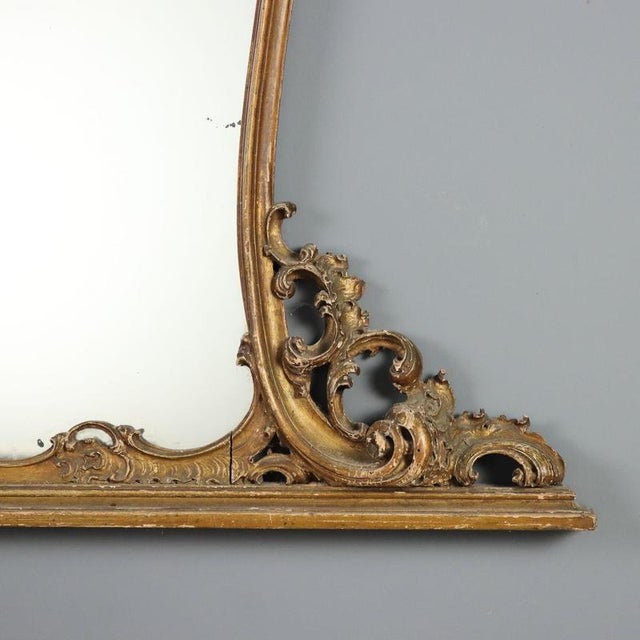 Gold Carved and Gilded Wooden Table Mirror For Sale - Image 8 of 11