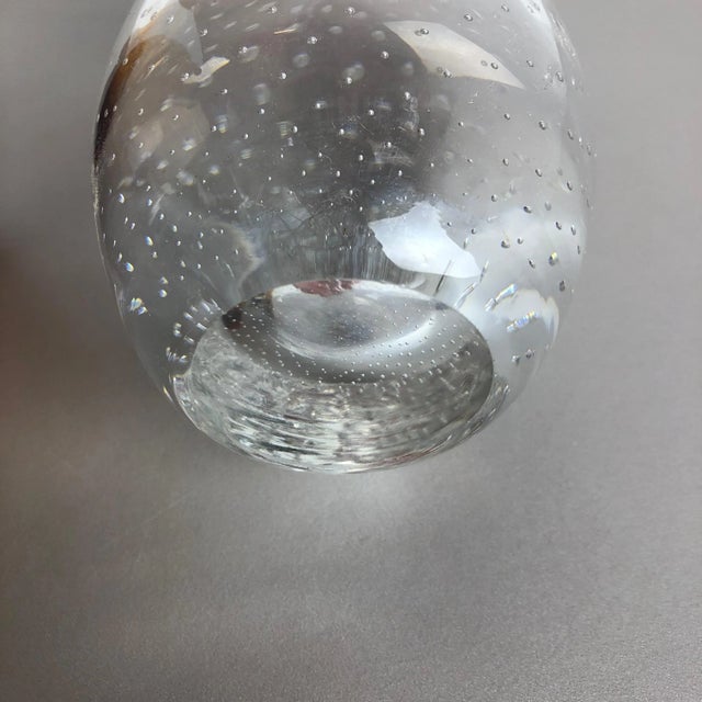 Bubble Glass Vases from Hirschberg, Germany, 1970s, Set of 2 For Sale - Image 8 of 12