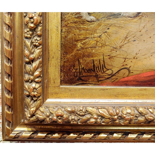 George Armfield - a Pair of Terriers - 19th Century Oil Painting For Sale In Los Angeles - Image 6 of 11