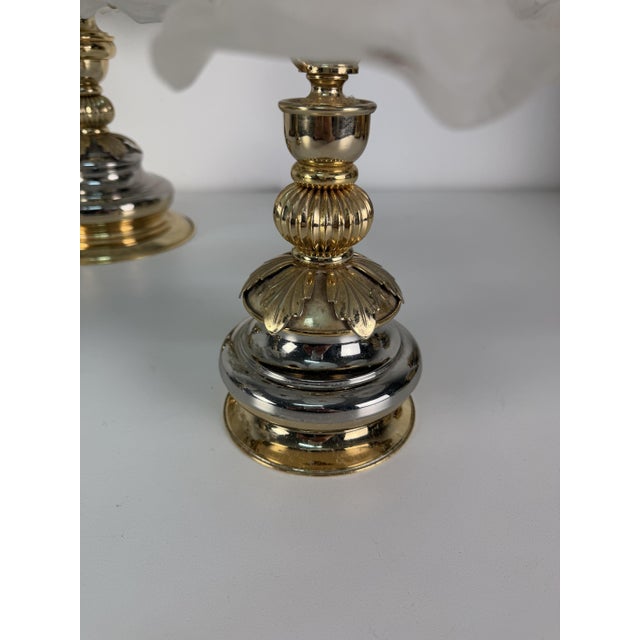 Hollywood Regency Bedroom Table Lamps in the style of Banci, 1980s, Set of 3 For Sale - Image 17 of 18