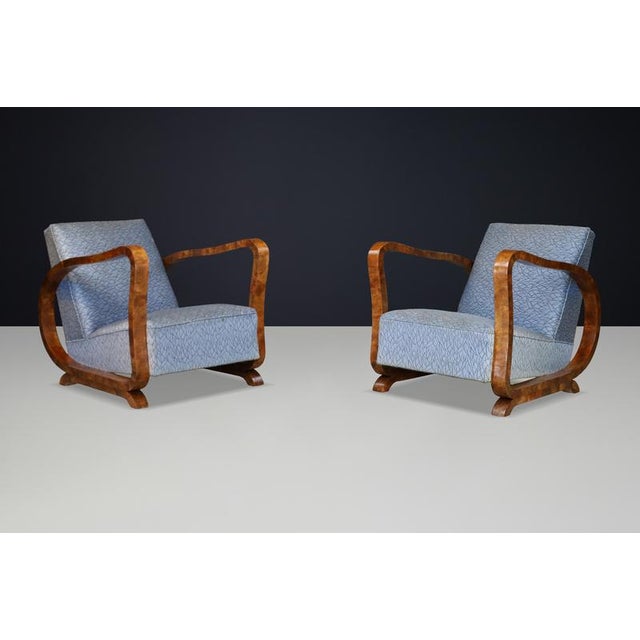 Vintage Italian Art Deco Burl Wood Chair, 1920s For Sale - Image 10 of 12