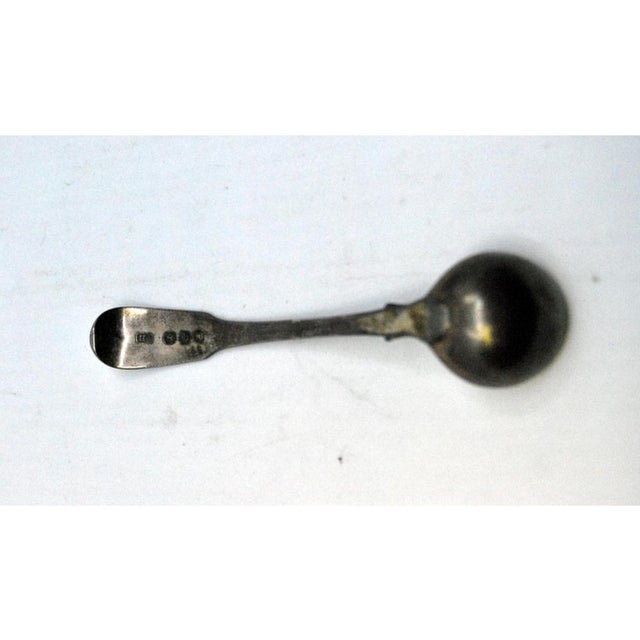 Silver Sugar Spoon with Animal Figure Engraved For Sale - Image 6 of 7