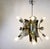 Vintage Italian Chrome & Brass Chandelier, 1970s For Sale - Image 4 of 13