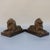 Traditional Pair of Antique Brass Recumbent Lions – 11" Library Lions on Rectangular Plinths For Sale - Image 3 of 10