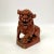 Paint 19th Century Chinese Red Lacquered Wooden Foo Dog For Sale - Image 7 of 7