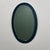 Italian Blue Oval Mirrors attributed to Cristal Arte by Gio Ponti, 1970s, Set of 2 For Sale - Image 10 of 14
