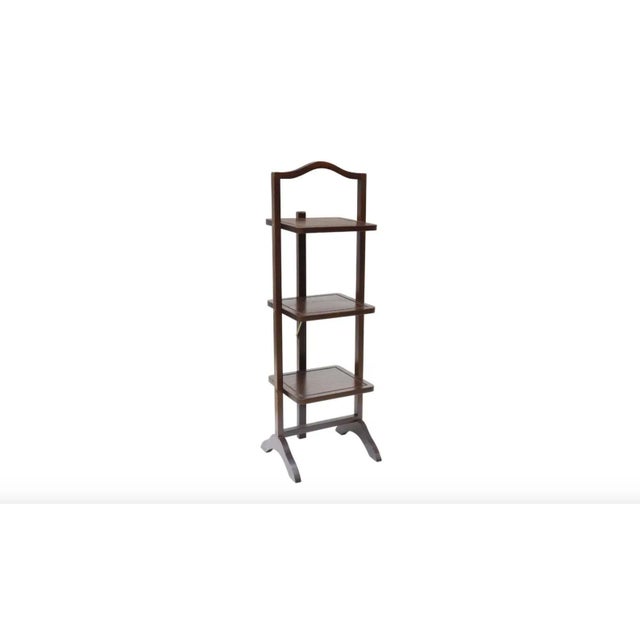 Edwardian Period English Mahogany Folding Pie Stand Etagere For Sale - Image 4 of 7