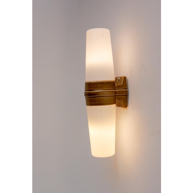 Sigvard Bernadotte Vintage Porcelain Bathroom Light by Sigvard Bernadotte for Ifö, 1960 For Sale - Image 4 of 15