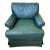 Late 20th Century Green Vinyl Club Chair For Sale
