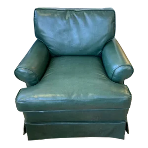 Late 20th Century Green Vinyl Club Chair
