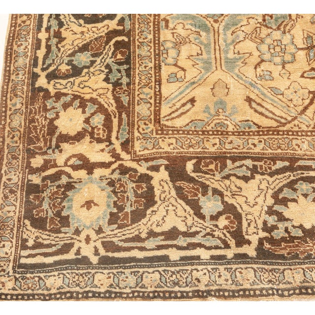 Persian Authentic Persian Bidjar Botanic Handmade Wool Rug For Sale - Image 3 of 9