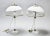 Pair Mid Century Italian Lamps With Lucite Base and All Glass Shades For Sale In Detroit - Image 6 of 12
