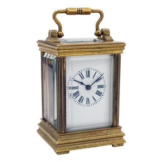 Small Brass Mignon Capuchin Clock, 1890s For Sale