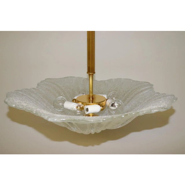 Rosanna Toso "Graniglia" Murano Glass Pendant Lamp, Mid-Century Modern For Sale - Image 9 of 12