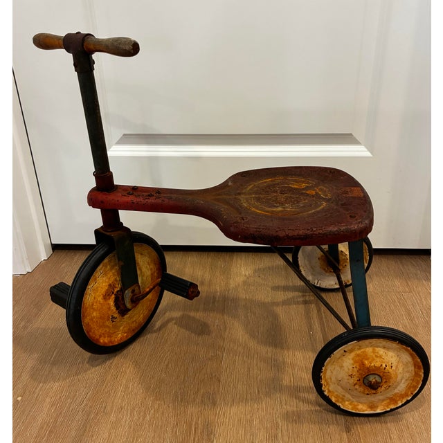 Wood 1930’s Billy Boy Tricycle Scooter Oakland Engineer Co For Sale - Image 7 of 12