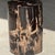 Small Side Table in Black Petrified Wood with Striates and Beige Lower Side For Sale - Image 16 of 18