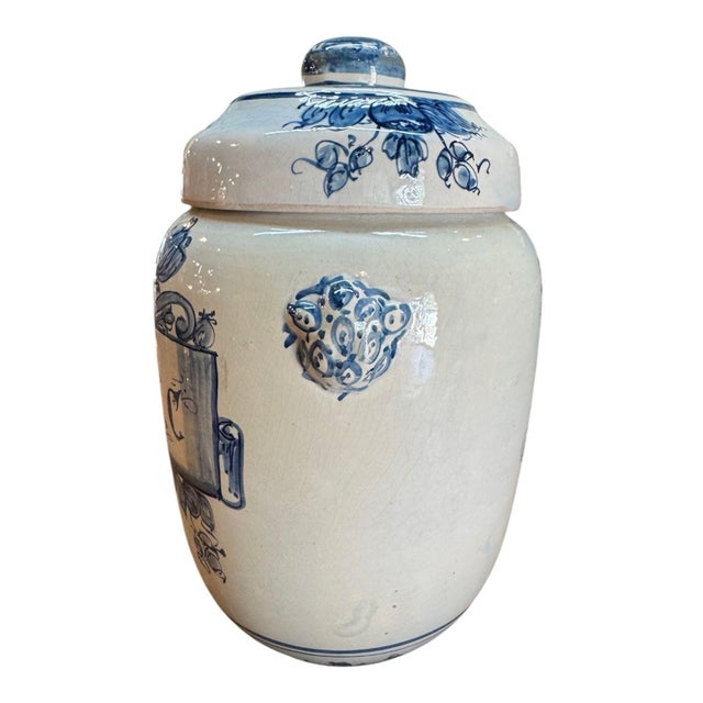 Antique Spanish Tabac Jar For Sale - Image 4 of 7