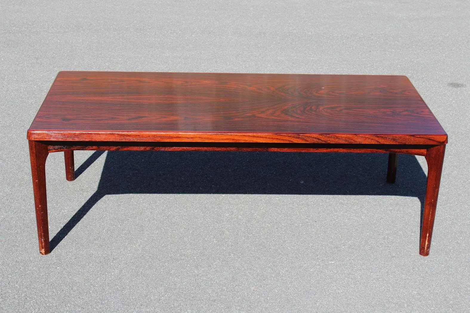 Mid-Century Modern Rosewood Coffee Table Signed Vejle Stole Og