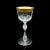 Art Deco 1920s Pair of Antique Art Deco French Glass Celebratory Port Glasses For Sale - Image 3 of 13