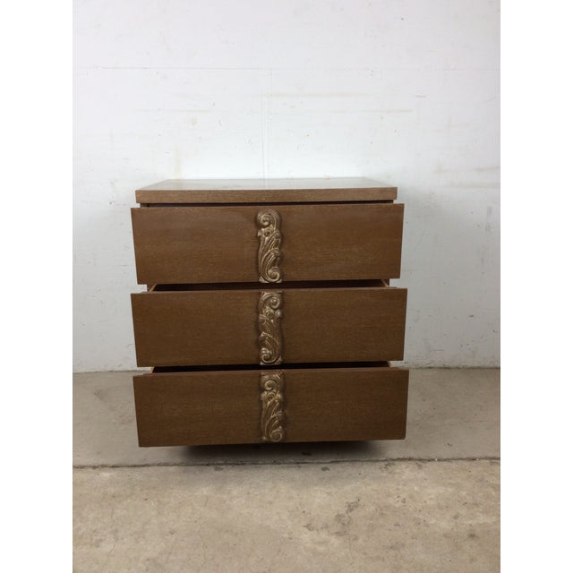 Mid Century Modern Three Drawer Chest by Merton Gershun for Albert Furniture For Sale - Image 11 of 16