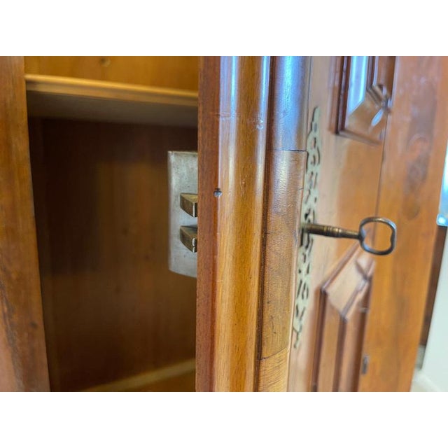 Wood Baroque Veneer Wardrobe, 1800s For Sale - Image 7 of 18
