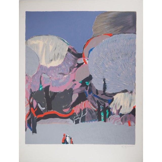 Gabriel Godard, Jardin enchanté, Lithograph For Sale - Image 7 of 7