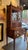 This is a vintage American tambour secretary. It is Sheraton style. It has a shelf with doors that open and lock. It also...
