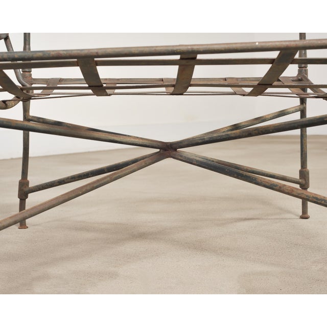 Mario Papperzini Amalfi Iron Garden Lounge Chair + Ottoman For Sale - Image 15 of 18