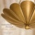Gold Shell Pendant Chandelier Light, Modern Coastal Ceiling Fixture, Elegant Gold Decor for Living Room or Dining Area For Sale - Image 9 of 14