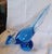A art glass "Copen Blue " Pheasant figurine in excellent condition. It is known for its elongated tail and the free form...