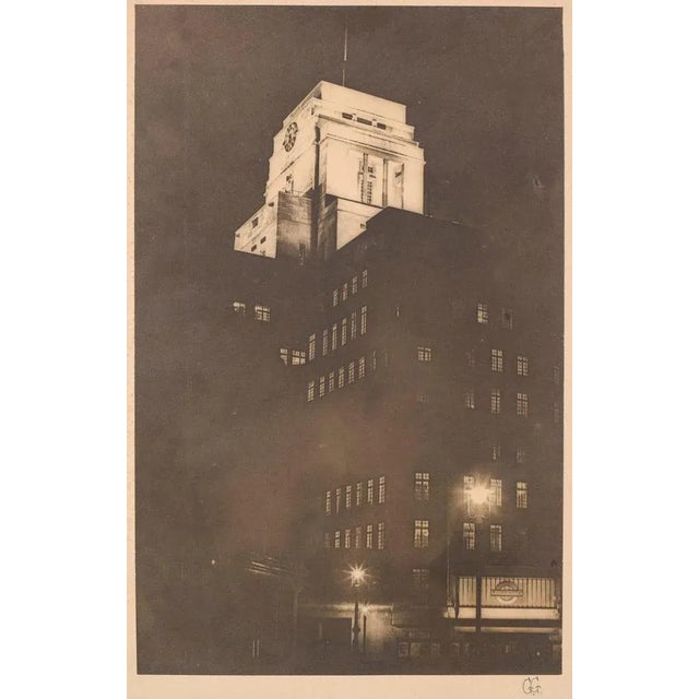 A theatrical image of london cloaked in darkness. The photographer has captured the imposing tower above st james' park...