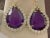 38 Carat Natural Amethyst & 9 Ct Diamond Cocktail Earring, 14 Karat Yellow Gold For Sale - Image 16 of 18