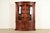 Baker Furniture Georgian Flame Mahogany Lighted Breakfront Bookcase Cabinet For Sale - Image 14 of 14