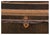 Mid 19th Century Large English Military Leather Clad Campaign Trunk For Sale - Image 5 of 9