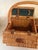 Vintage Wicker Picnic Basket and Wine Carrier For Sale - Image 4 of 13