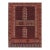 Rug & Kilim’s Yomut Ensi Style Rug in Red and Blue With Geometric Patterns For Sale