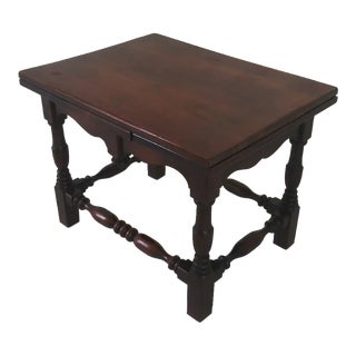 1950s Vintage Mahogany Small Side Table For Sale